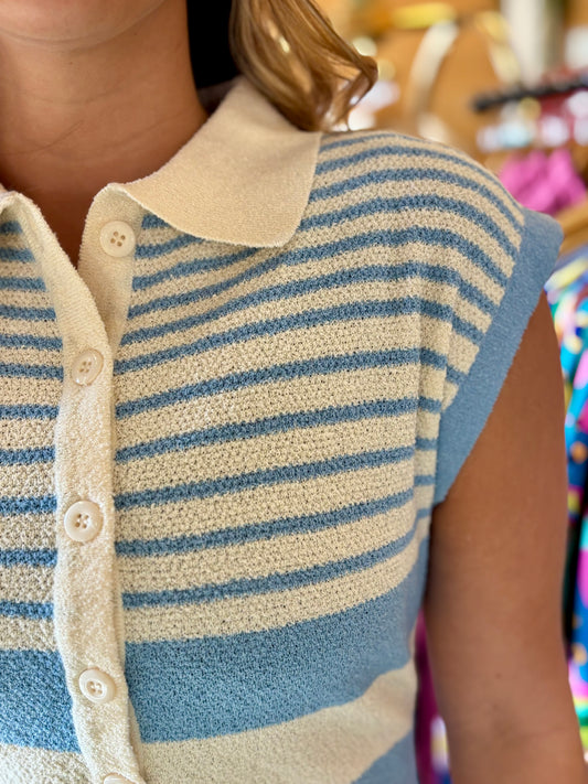 Italian Striped Sweater Dress