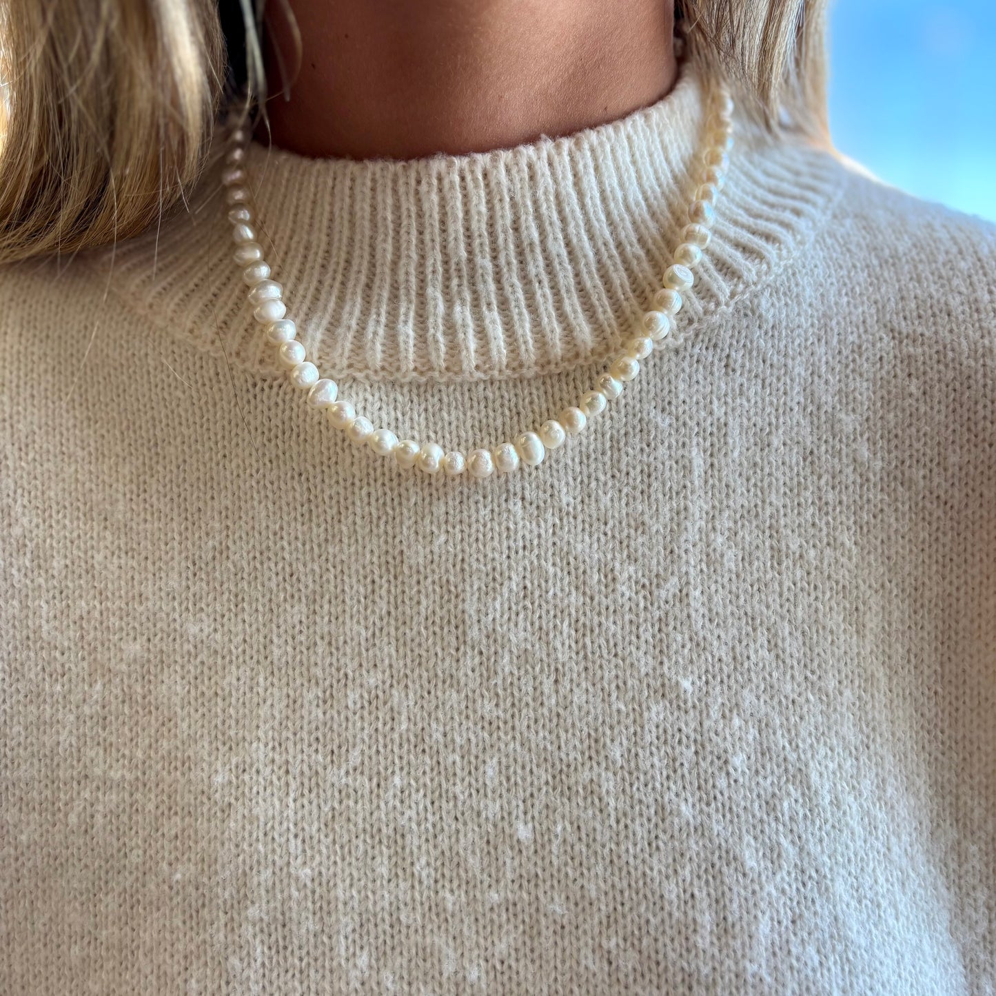 Freshwater Pearl Single Strand Necklace