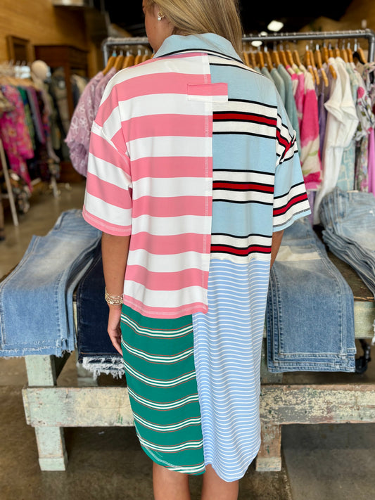 Mix and Match Collared dress