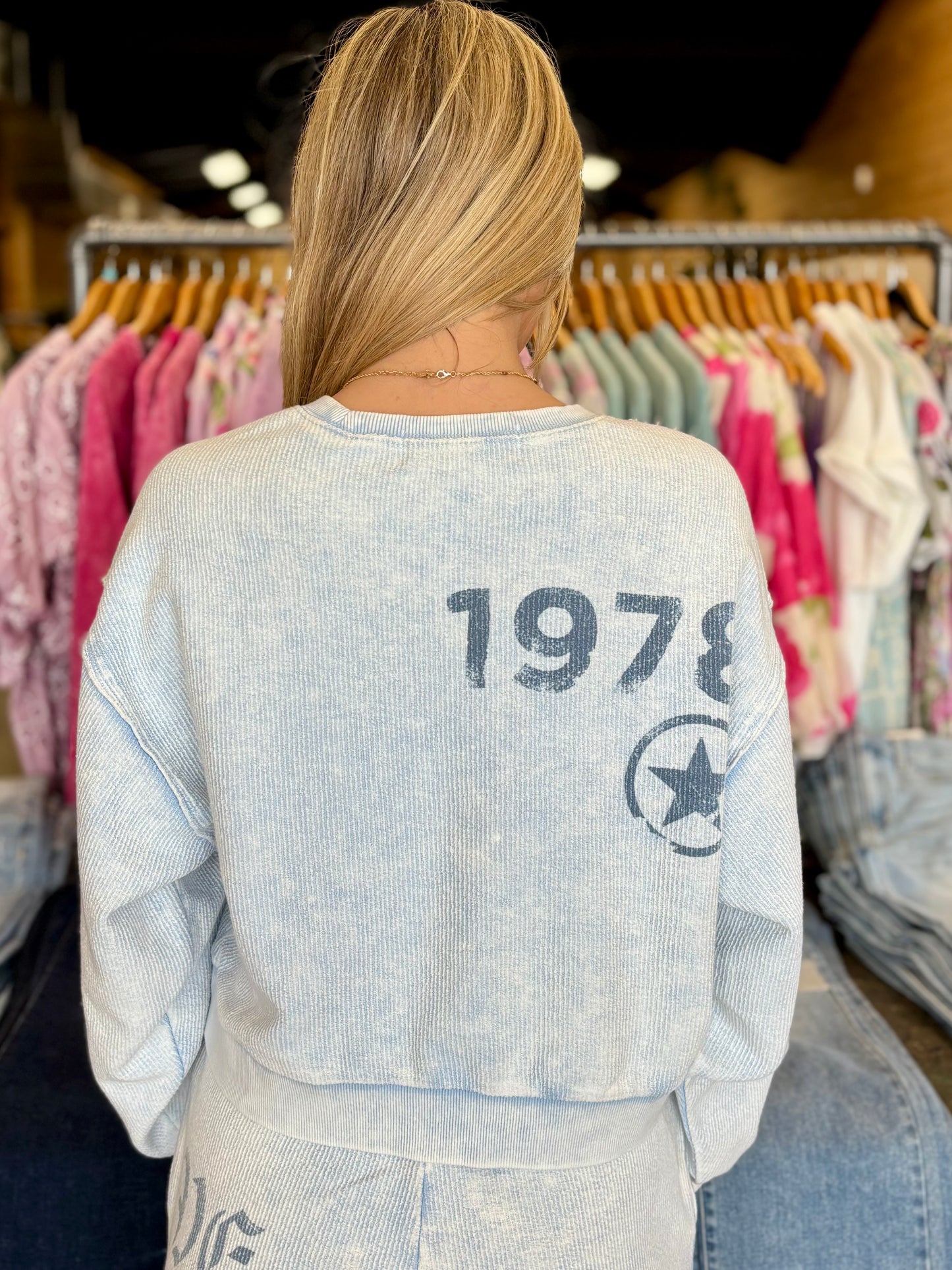 Washed Love Rib Crewneck