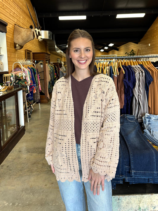Cocoa Crochet Jacket