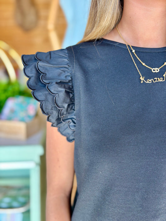 Flutter Flare Sleeve Tank