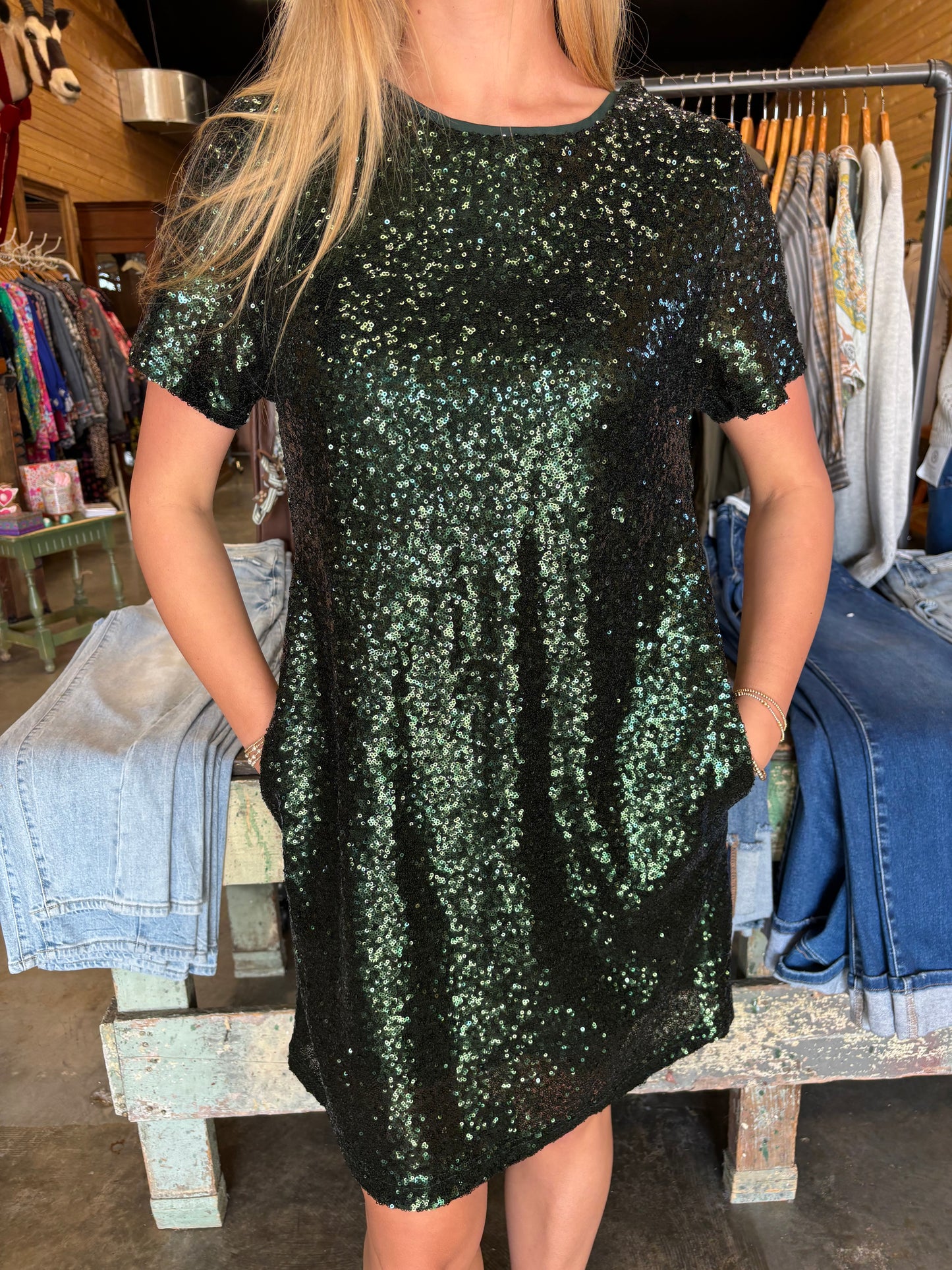 Sequin Mini Dress