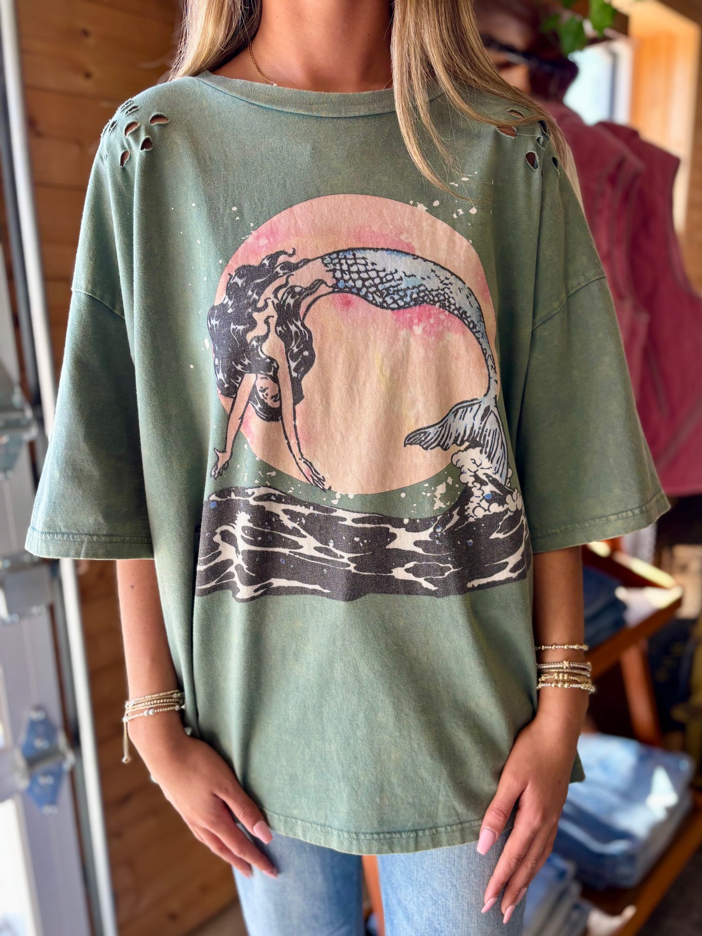 Mineral Wash Mermaid T-Shirt