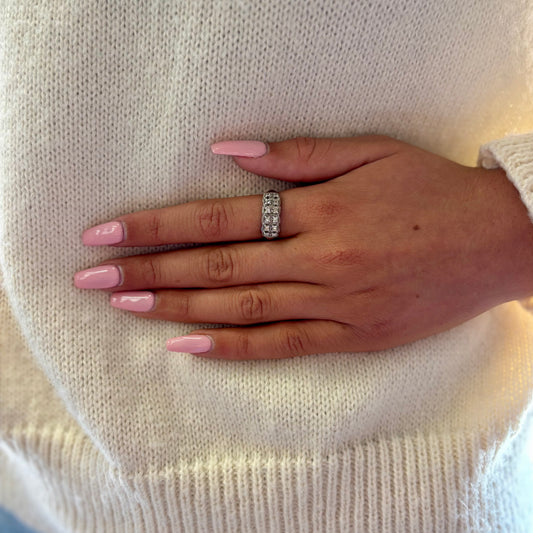 14K White Gold Vintage Diamond Ring