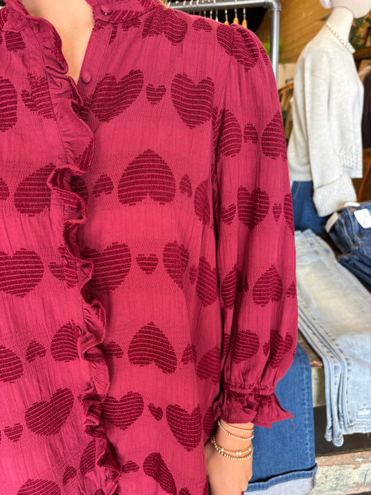Heart Ruffle Dress