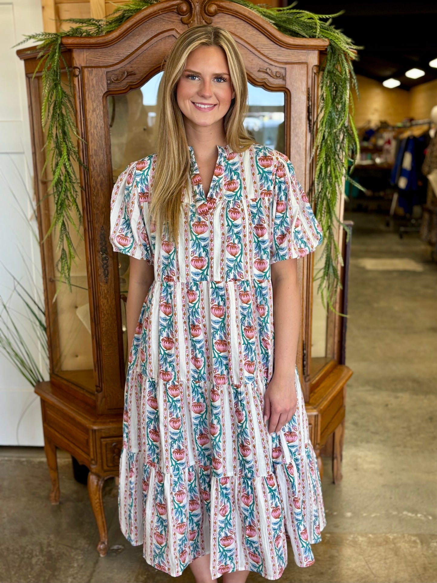 Floral Wallpaper Dress