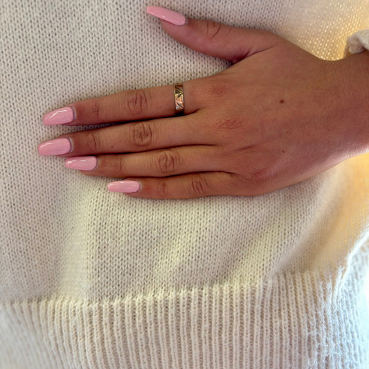 10K Cigar Band Antique Ring