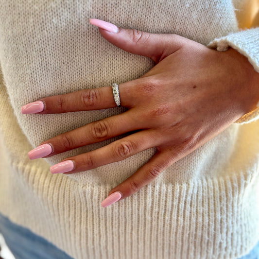 14K White Gold Vintage Diamond Ring