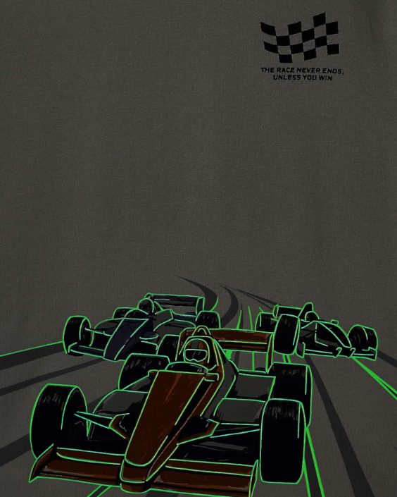 Glow in the Dark Race Car Tee