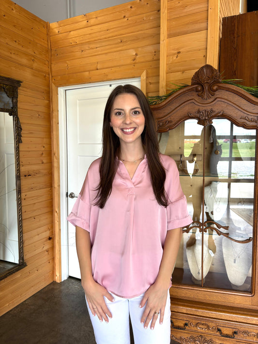 Blush Pink Blouse