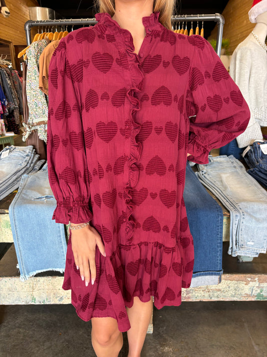Heart Ruffle Dress