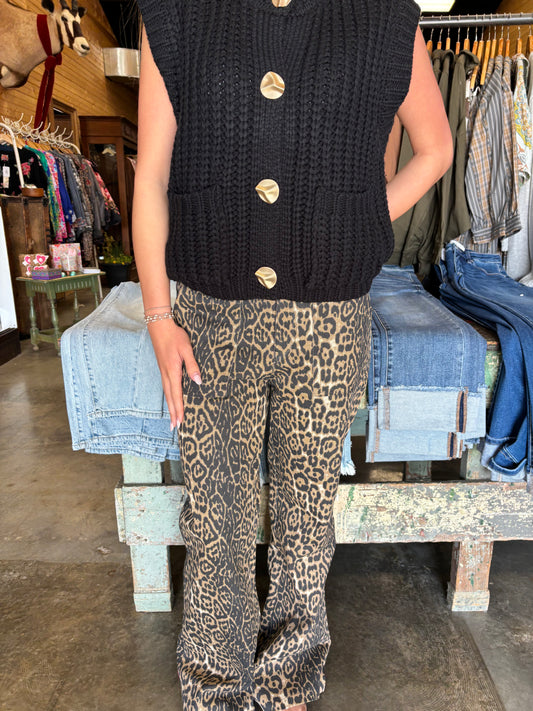 Leopard Print Jeans