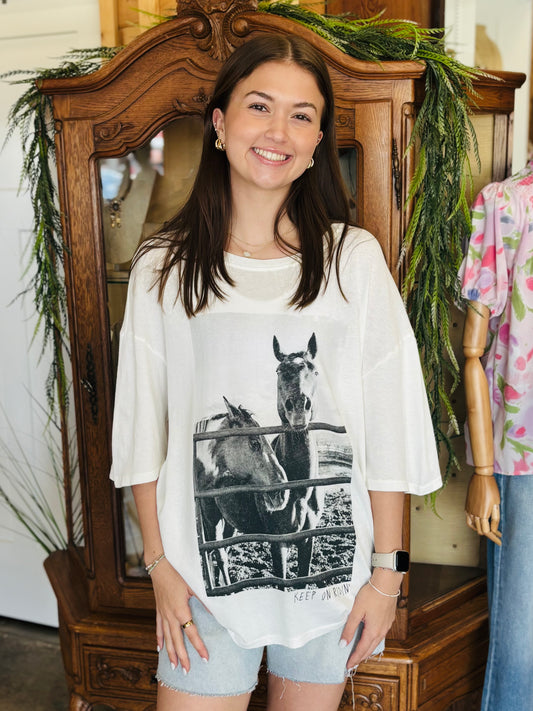 Keep Ridin Social Tee