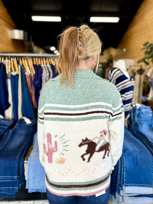 Collared Western Sweater
