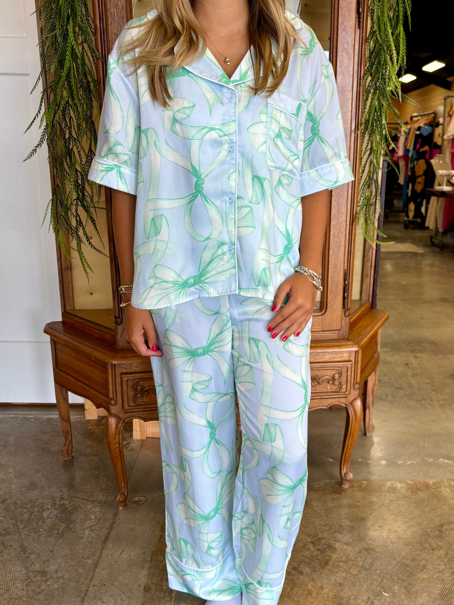 Put a Bow on it Pajama Set