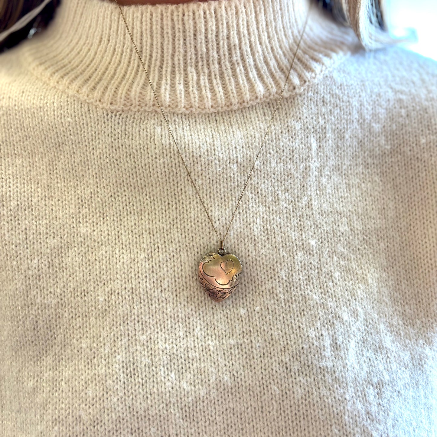 Vintage Gold Filled Heart Locket
