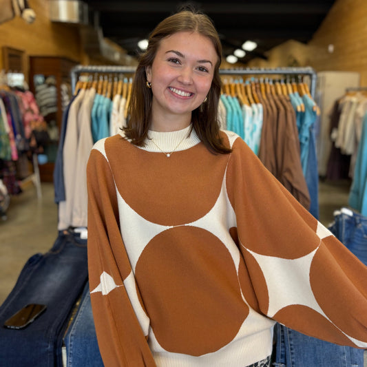 Retro Orange Sweater