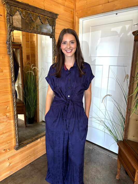 Midnight Floral Jumpsuit