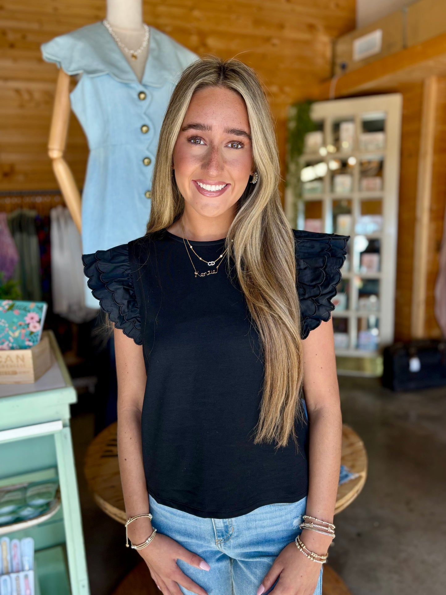 Flutter Flare Sleeve Tank