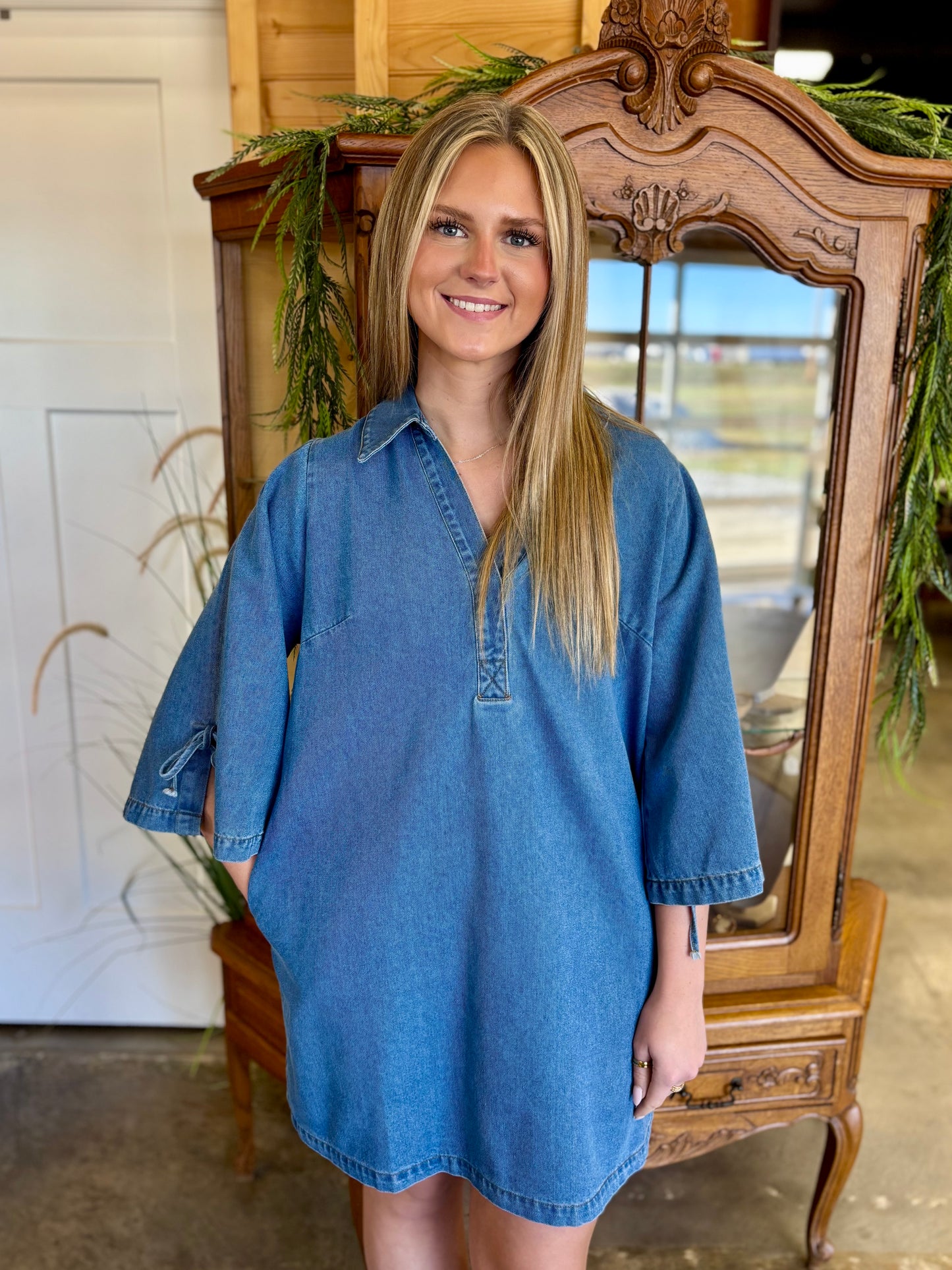 Daisy Denim Midi Dress