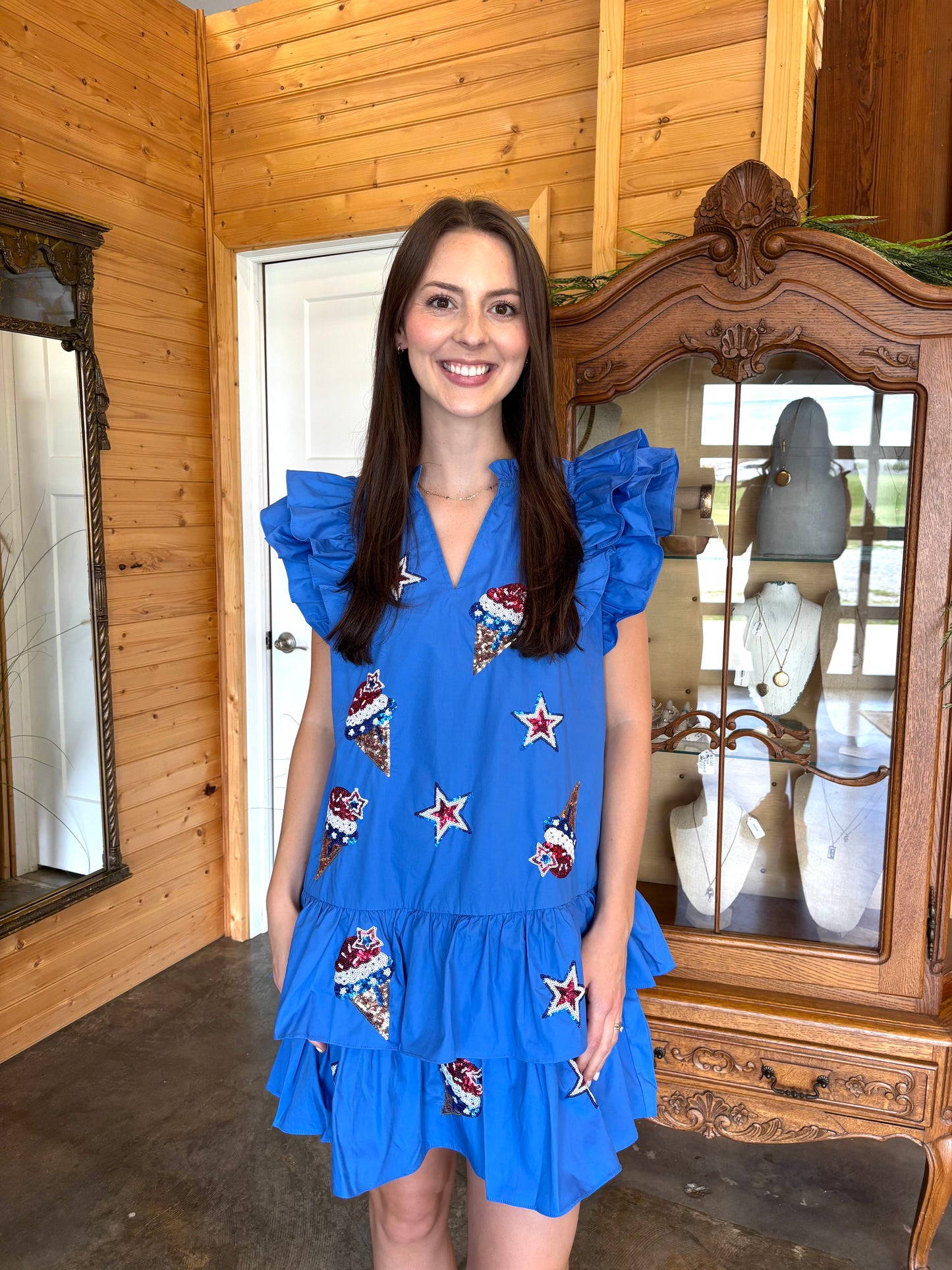 Ice Cream Patriotic Dress