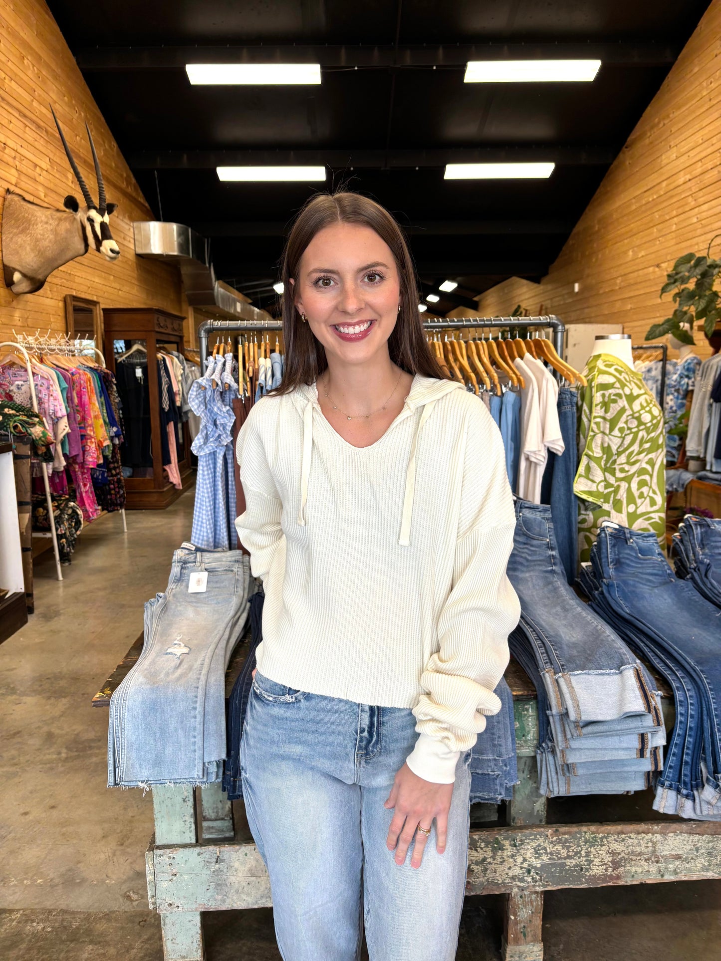 Whipped Waffle Pullover