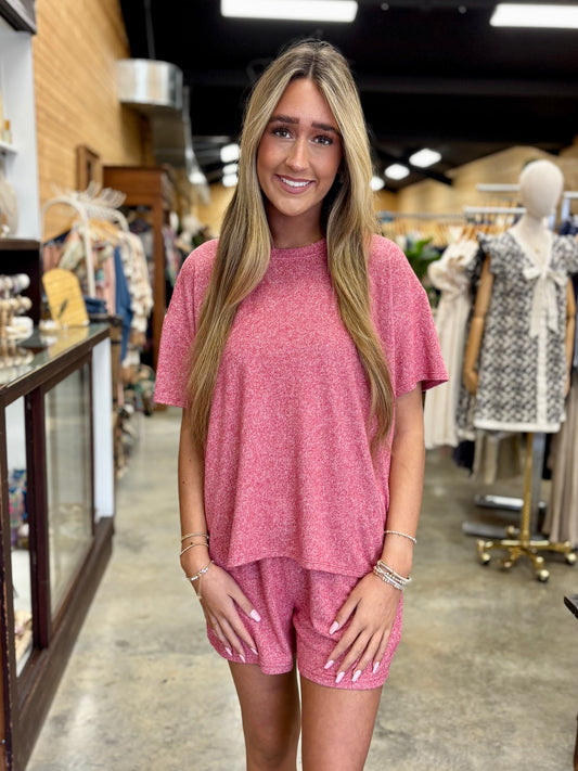 Zen Melange Tee & Short Set