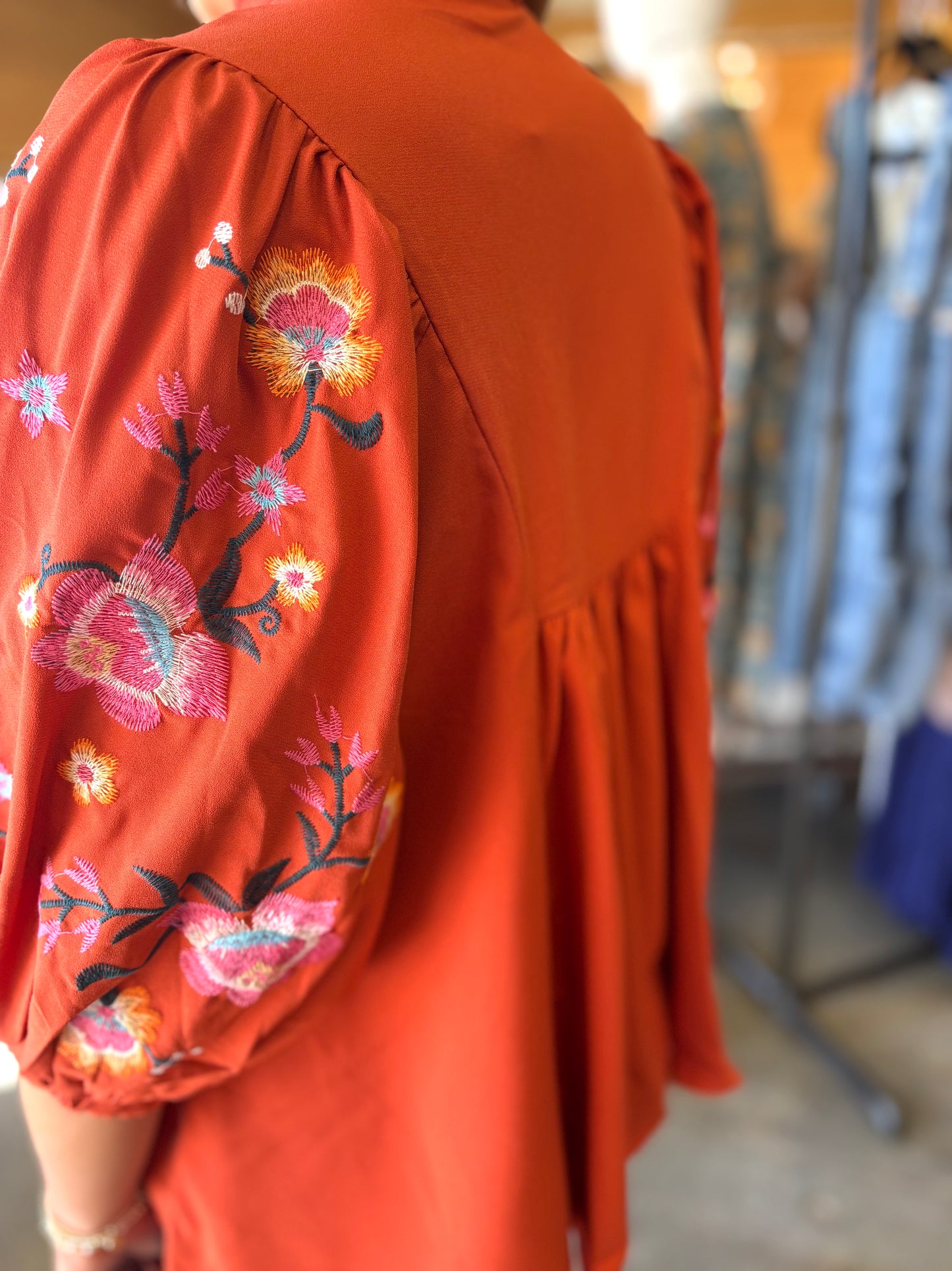 Burnt Orange Beauty Blouse