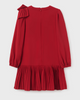 Crepe Ruffle Bow Dress