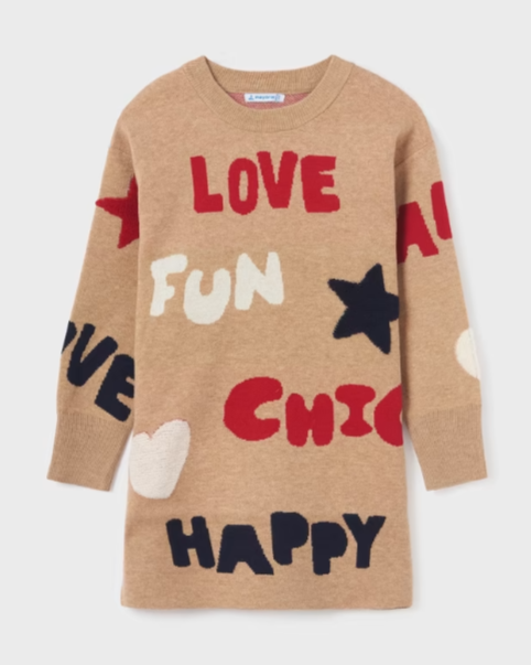 Happy & Chic Knit Sweater Dress