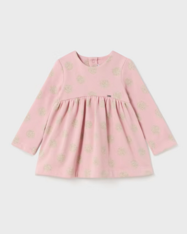Pink Polka Dot Twirl Dress