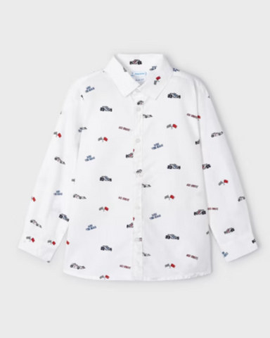 Collared Race Car Button Down