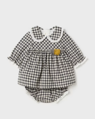 Gingham Flower Decal Bloomer Set