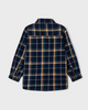 Navy Plaid Overshirt