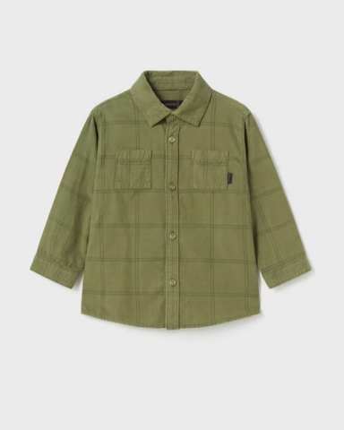 Olive Green Baby Corduroy Overshirt